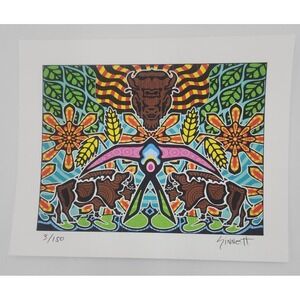 Rick‎ Sinnett "This Land " signed blotter art print limited edition